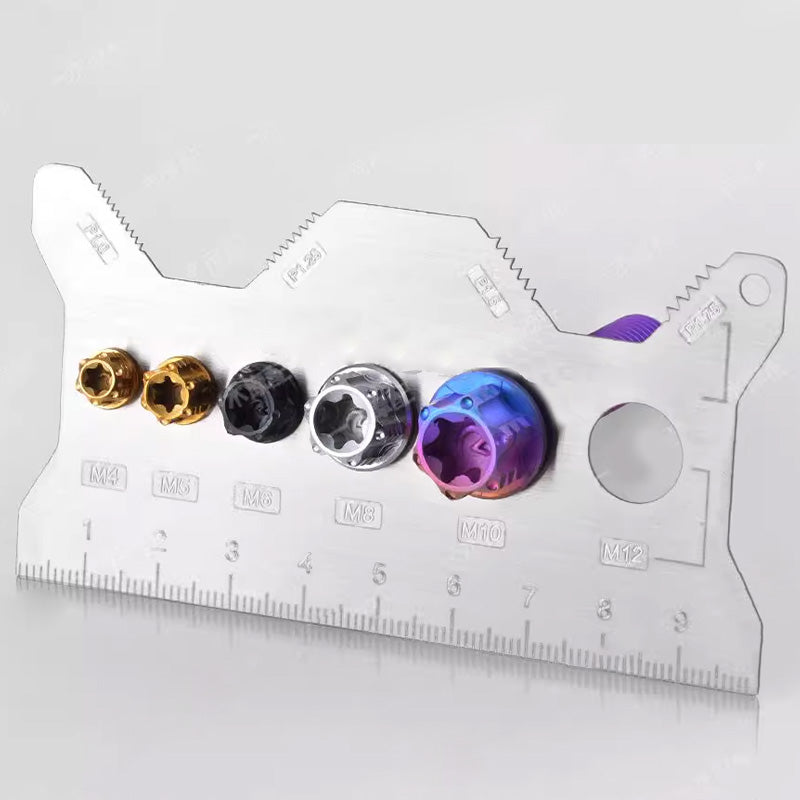 💥Stainless Steel Double-Sided Bolt Gauge Card（50% OFF）