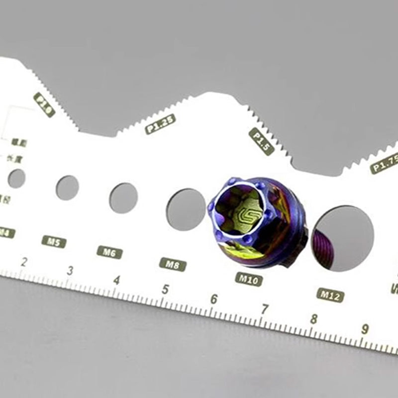 💥Stainless Steel Double-Sided Bolt Gauge Card（50% OFF）