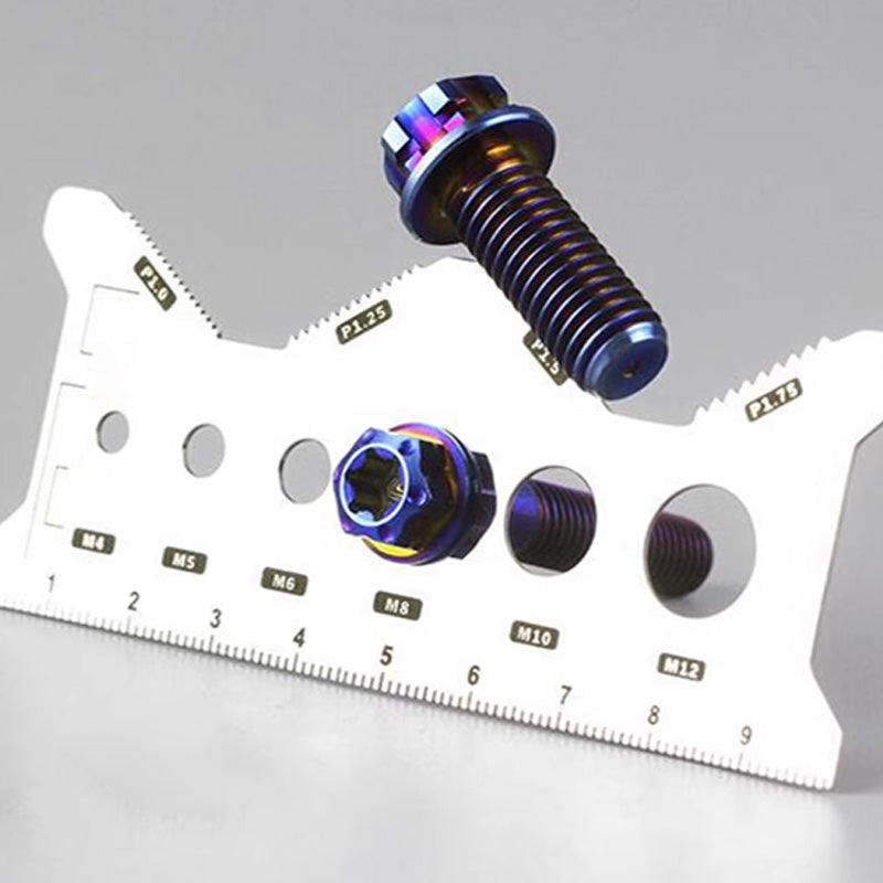 💥Stainless Steel Double-Sided Bolt Gauge Card（50% OFF）