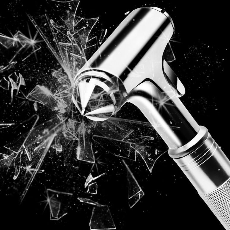 💥Buy 2 Get 1 Free💥3-in-1 Metal Car Safety Hammer & Seat Belt Cutter